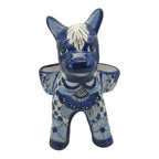 Blue & White Talavera Burro Planter | Handcrafted Mexican Donkey Talavera Planter La Vie Bien Blue & White Talavera Burro Planter | Handcrafted Mexican Donkey