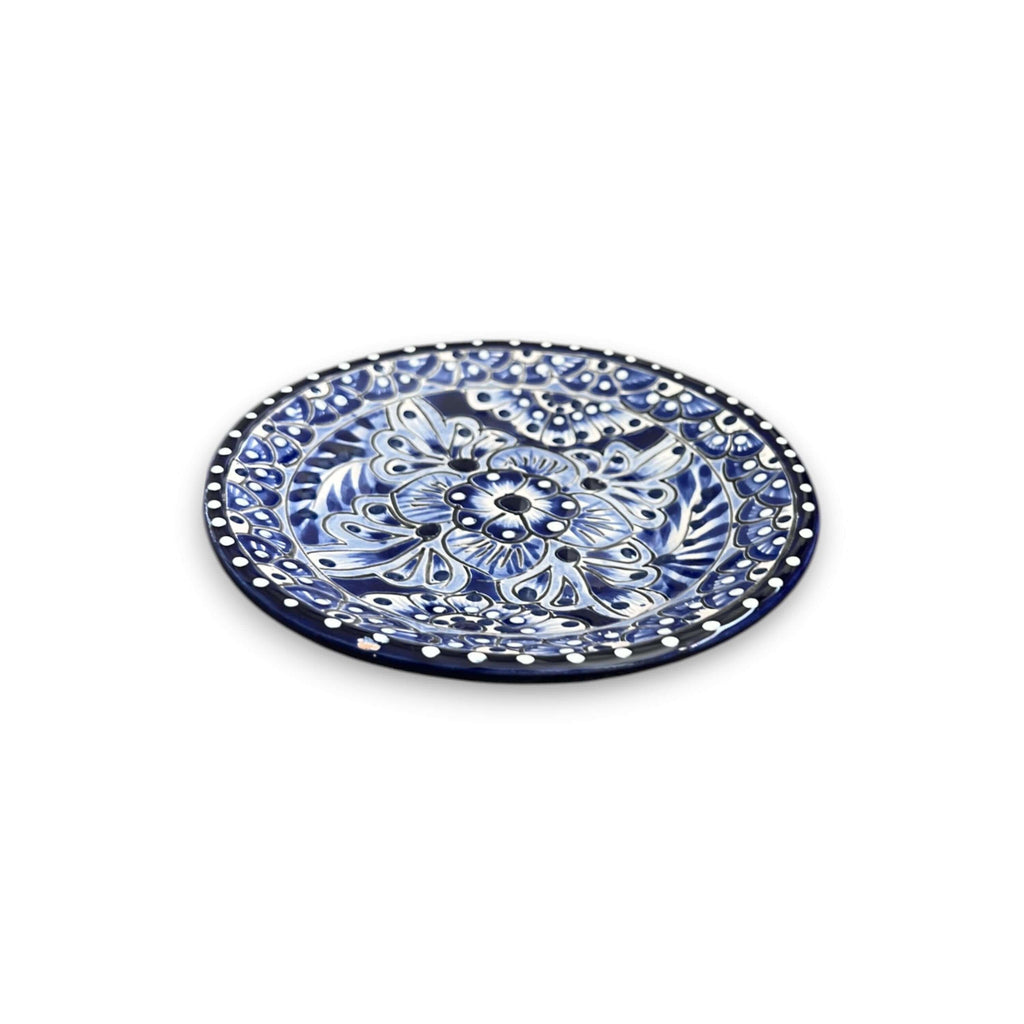30-Piece Talavera Dinnerware Set | Blue & White Tableware for 6
