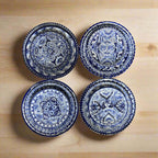 Blue & White Talavera Dinnerware Set | 12-Piece Set Talavera Dinnerware Set La Vie Bien Blue & White Talavera Dinnerware Set | 12-Piece Set
