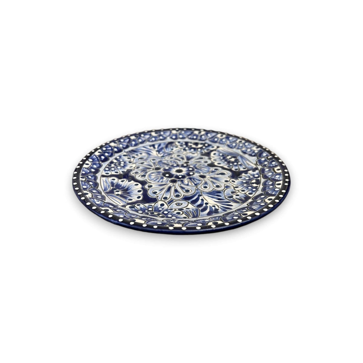 Blue & White Talavera Dinnerware Set | 12-Piece Set Talavera Dinnerware Set La Vie Bien Blue & White Talavera Dinnerware Set | 12-Piece Set