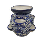 Blue & White Talavera Strawberry Planter | Handcrafted Mexican Pot Talavera Planter La Vie Bien Blue & White Talavera Strawberry Planter | Handcrafted Mexican Pot