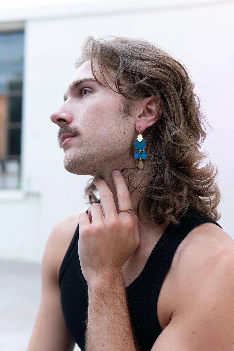 Blue Windchime Earrings