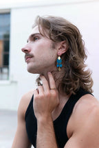 Blue Windchime Earrings