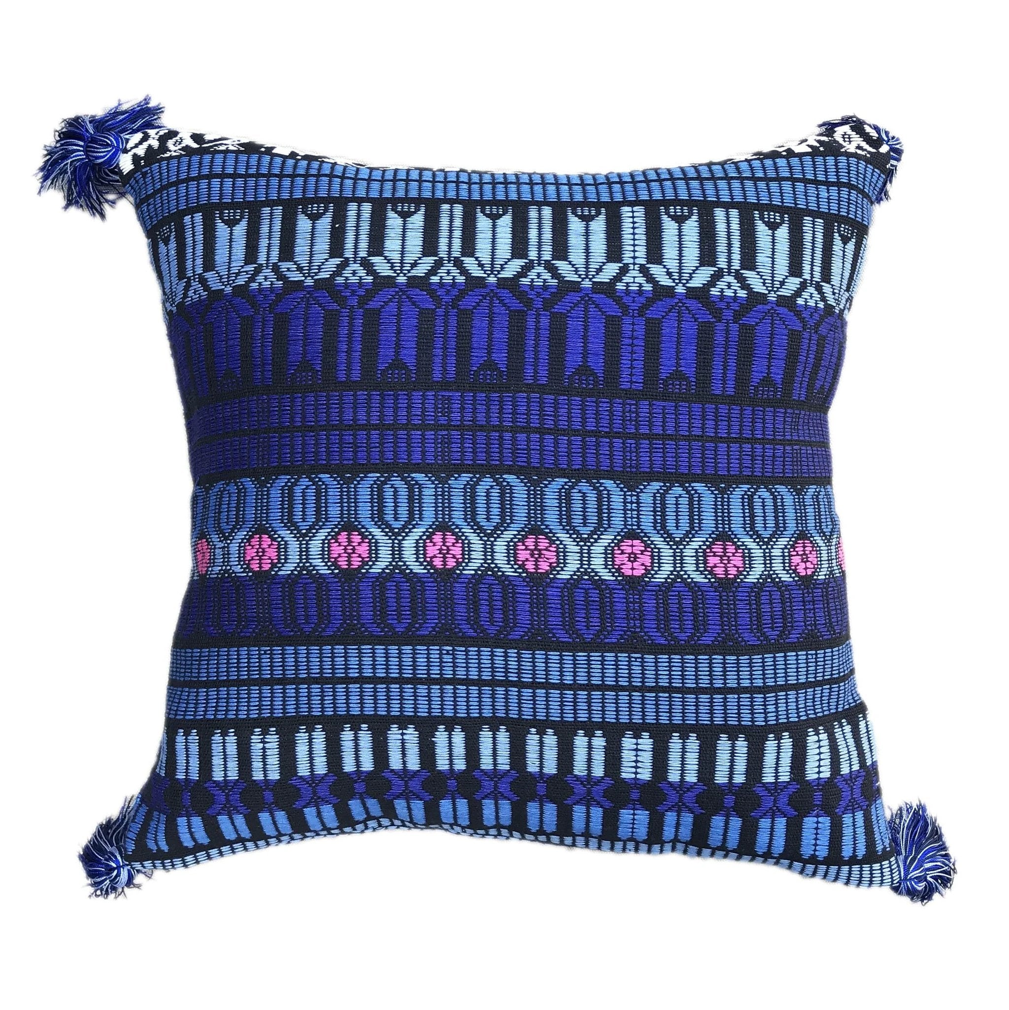 Guatemalan Brocade Throw Pillow by Upavim Crafts