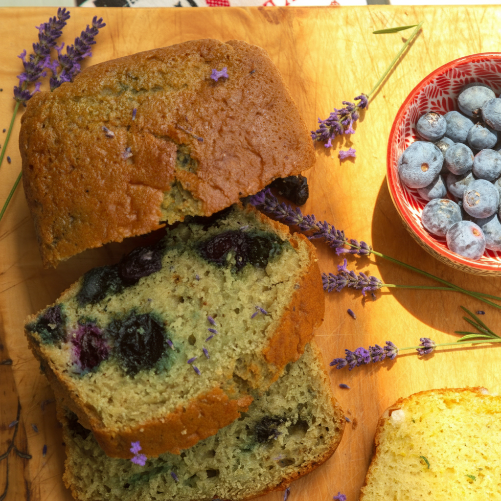 Blueberry & Lavender Bud Cake American Classic Recipes La Vie Bien Blueberry & Lavender Bud Cake