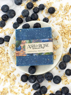 Blueberry Oat Soap Scrub Bar by Ash & Rose