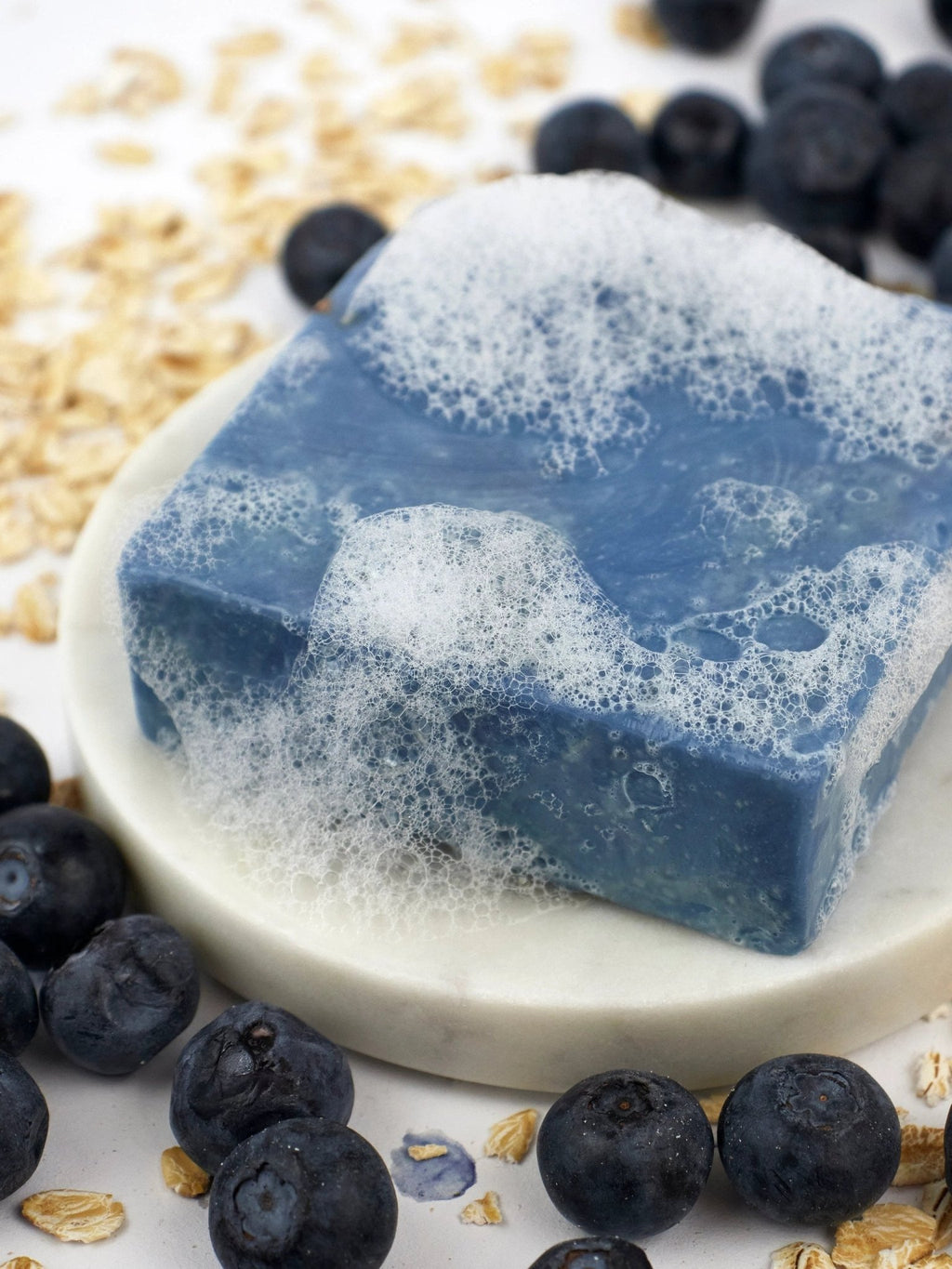 Blueberry Oat Soap Scrub Bar by Ash & Rose