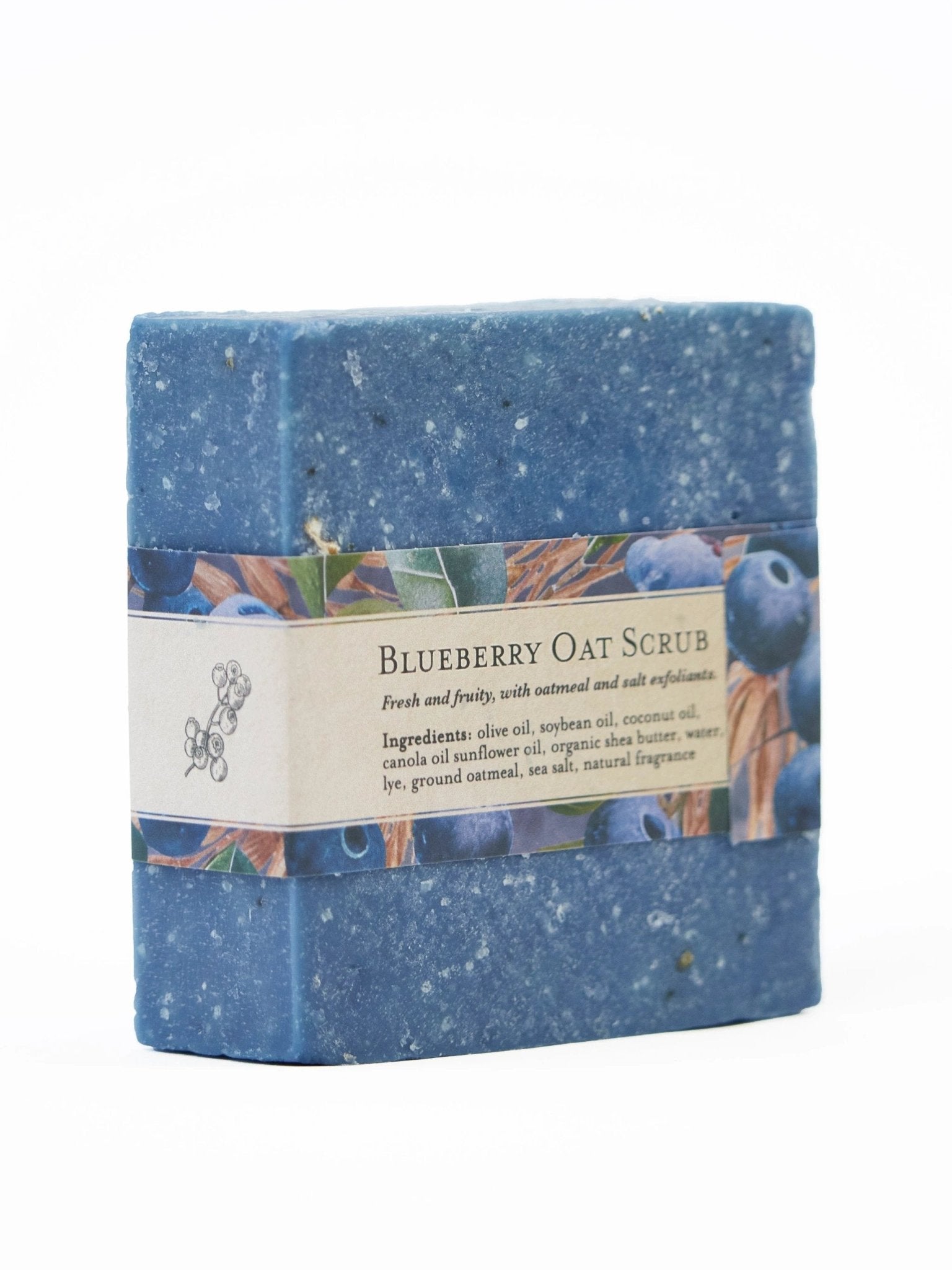 Blueberry Oat Soap Scrub Bar by Ash & Rose