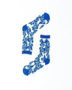 Blueberry Ruffle Sheer Crew Sock by Sock Candy