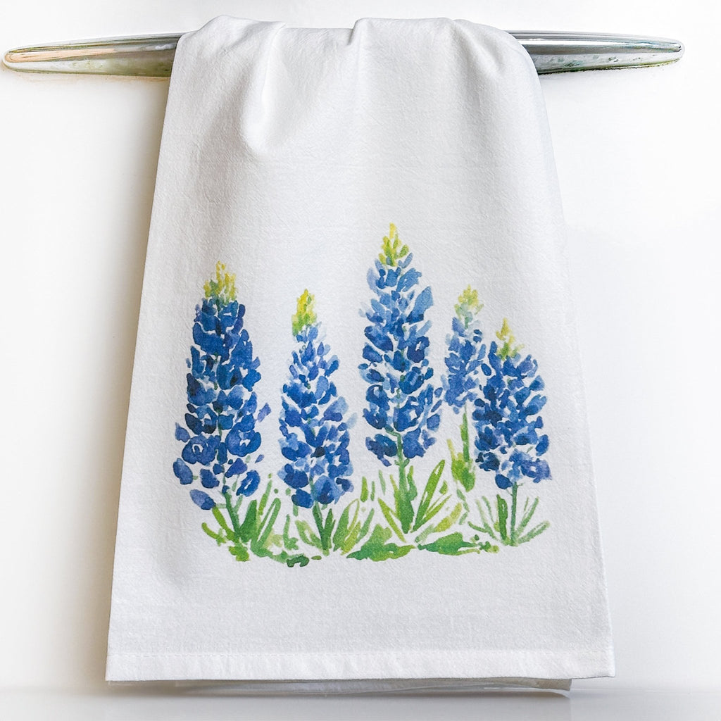 Bluebonnet Fields Tea Towel Tea Towels La Vie Bien Bluebonnet Fields Tea Towel