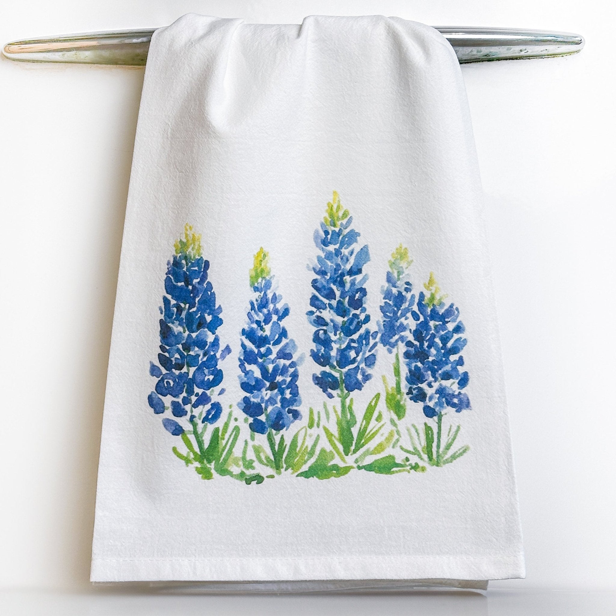 Bluebonnet Fields Tea Towel Tea Towels La Vie Bien Bluebonnet Fields Tea Towel