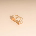 Blush Trio Huggie Hoop Charms by Oh Clementine