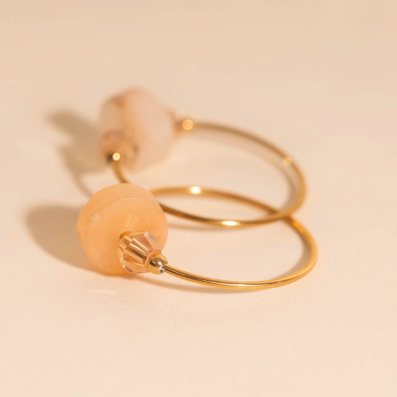 Blush Trio Huggie Hoop Charms by Oh Clementine