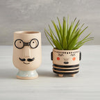 Blushing Face Planter Ceramic Pot Ceramics La Vie Bien Blushing Face Planter Ceramic Pot