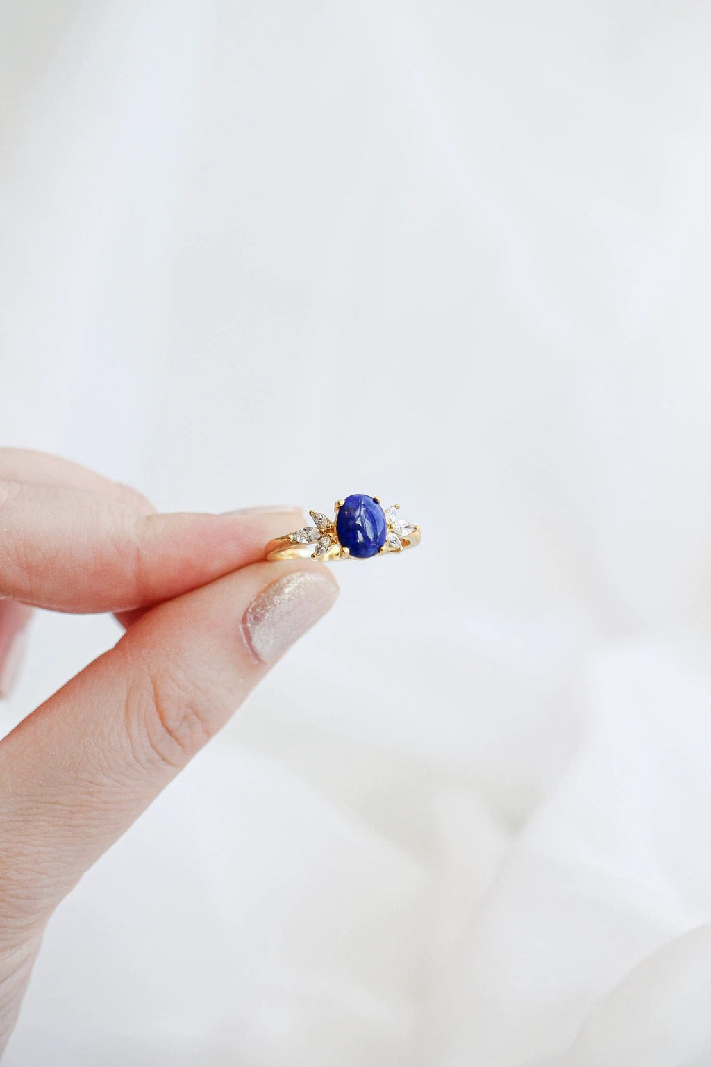 Blythe Ring in Lapis by Rose & Clay