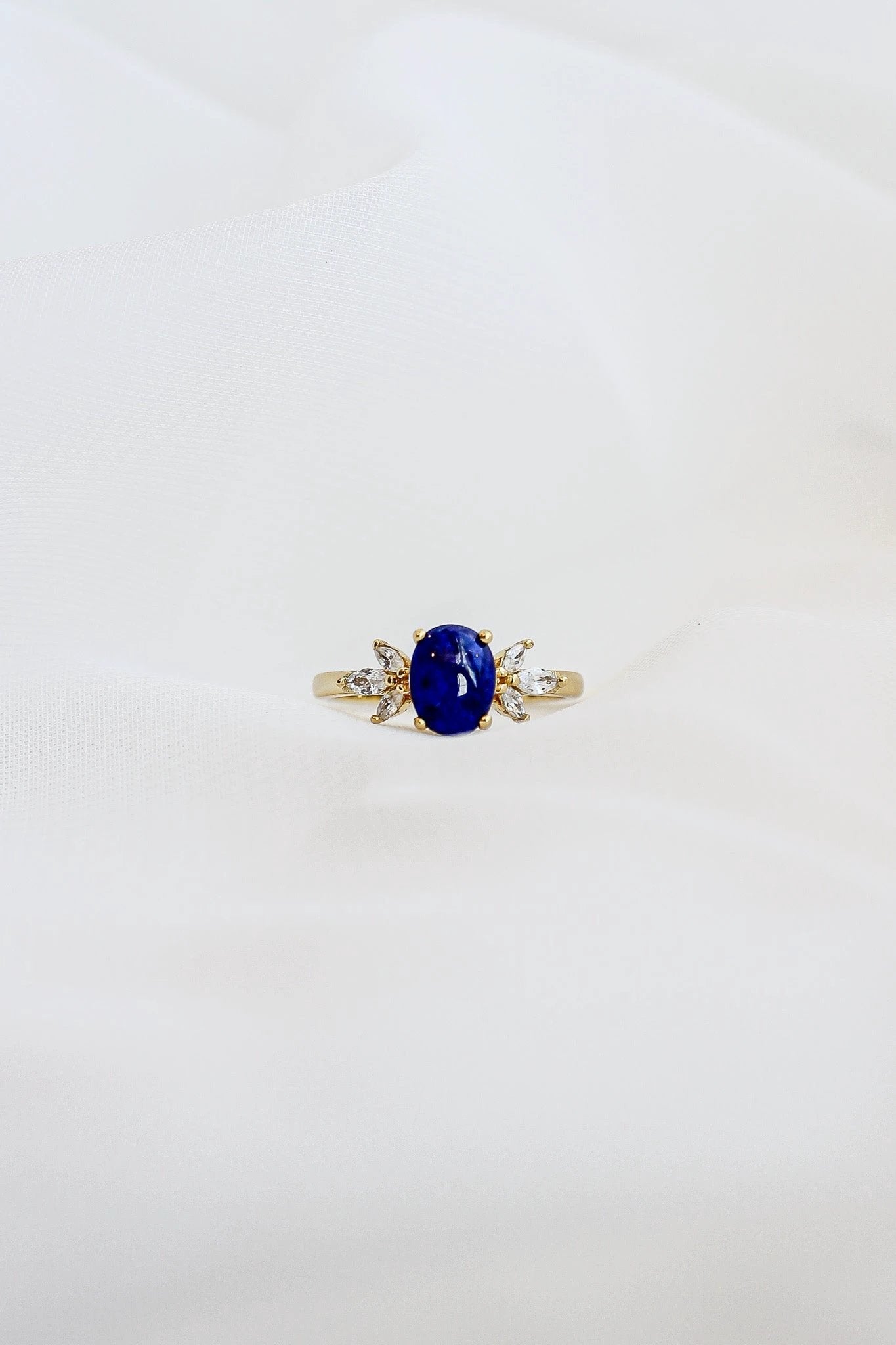 Blythe Ring in Lapis by Rose & Clay