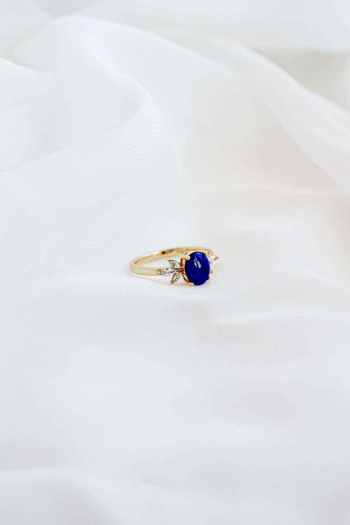Blythe Ring in Lapis by Rose & Clay