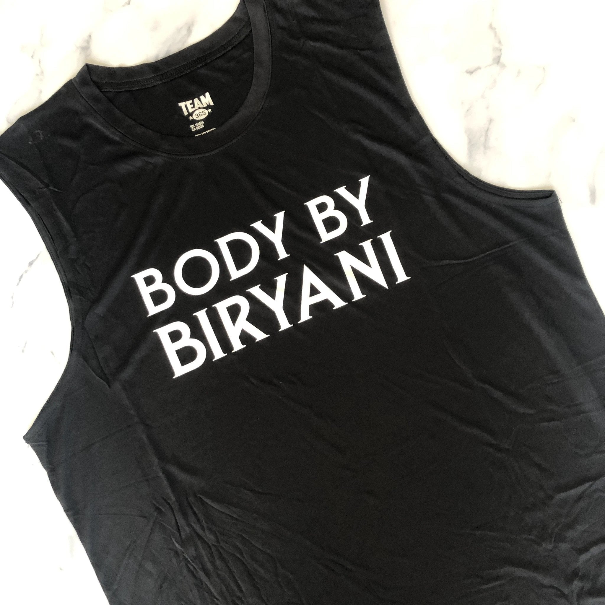 Body By Biryani Men's Muscle Tank by Modern Desi