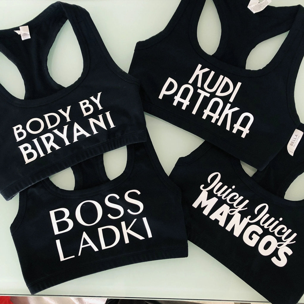 Body By Biryani Sports Bra by Modern Desi