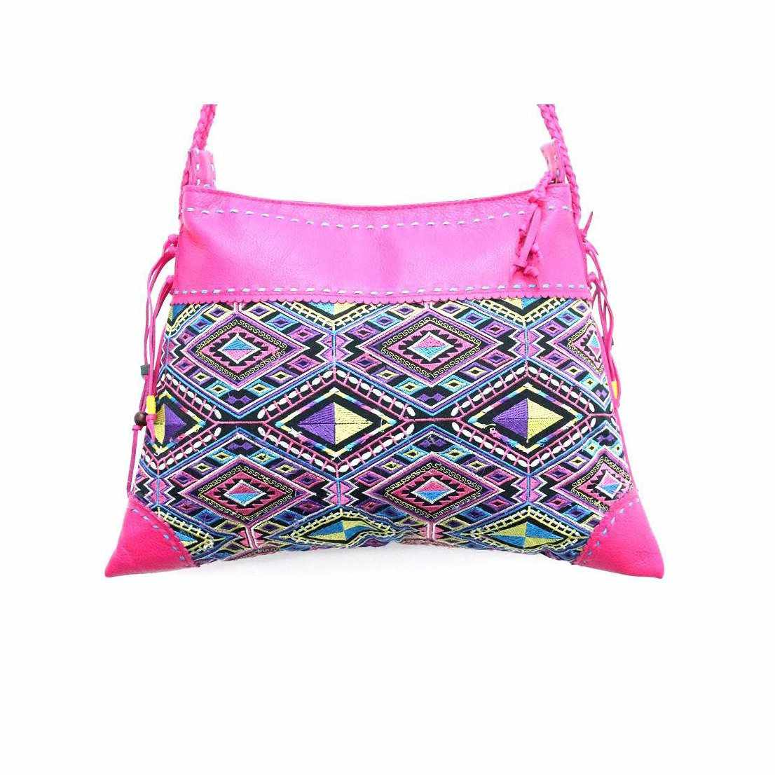 Bohemian Geometric Crossbody Adjustable Bag - Thailand Bags La Vie Bien Bohemian Geometric Crossbody Adjustable Bag - Thailand