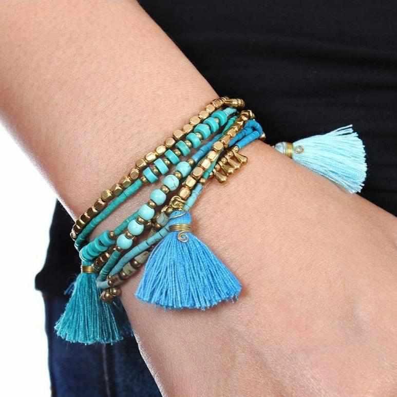 Bohemian Handcrafted Convertible Necklace | Bracelet - Thailand Jewelry La Vie Bien Bohemian Handcrafted Convertible Necklace | Bracelet - Thailand