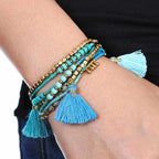 Bohemian Handcrafted Convertible Necklace | Bracelet - Thailand Jewelry La Vie Bien Bohemian Handcrafted Convertible Necklace | Bracelet - Thailand