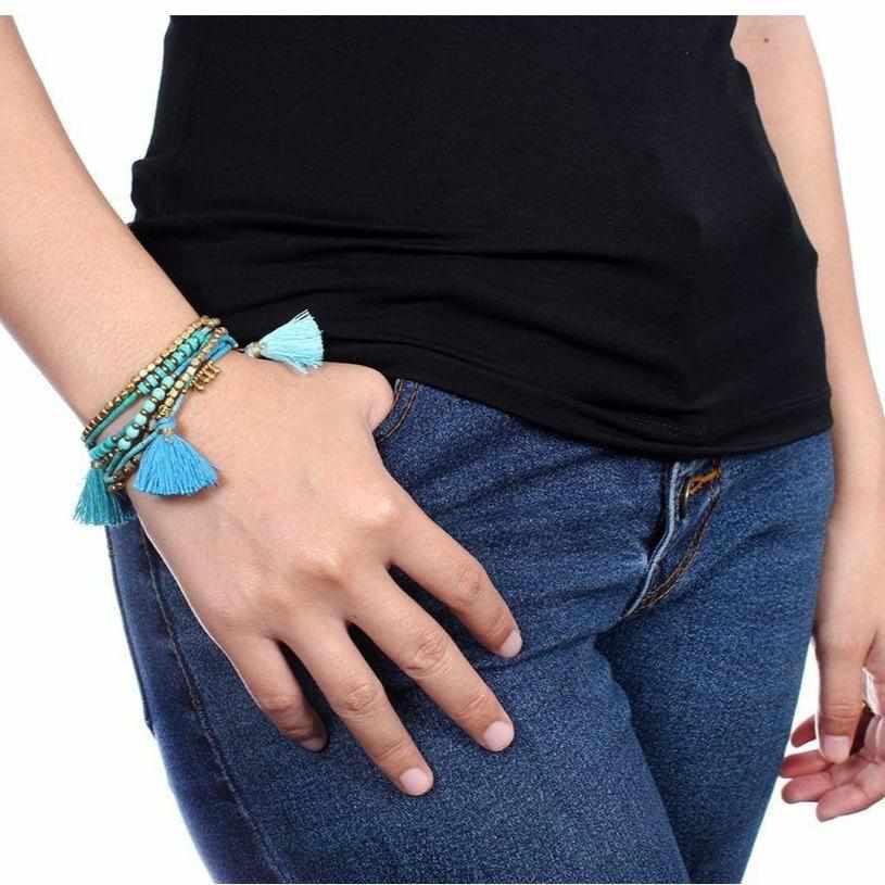 Bohemian Handcrafted Convertible Necklace | Bracelet - Thailand Jewelry La Vie Bien Bohemian Handcrafted Convertible Necklace | Bracelet - Thailand