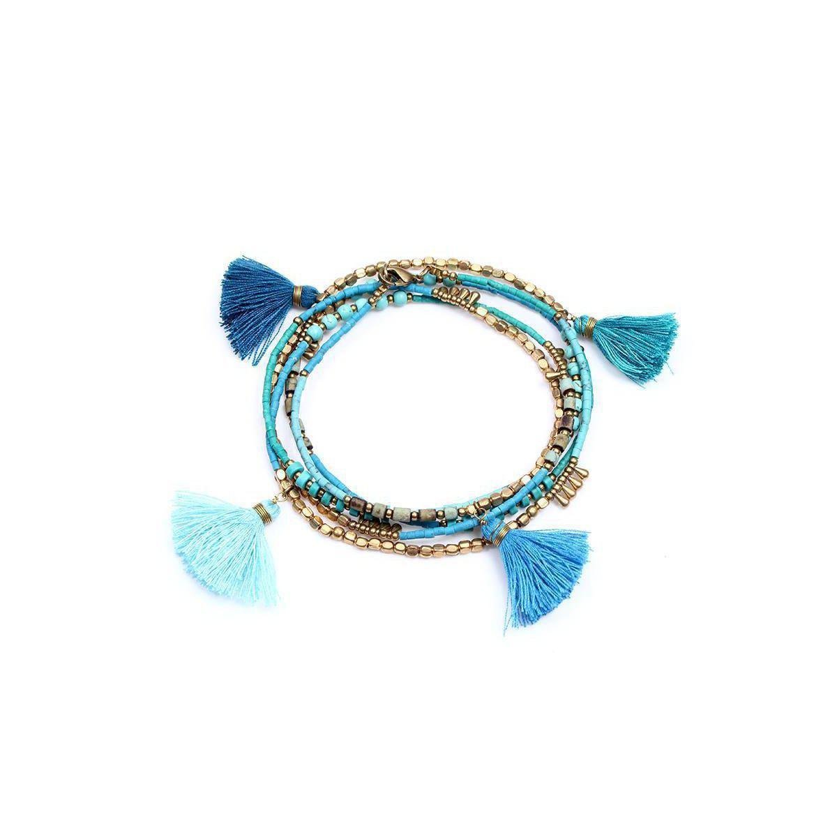 Bohemian Handcrafted Convertible Necklace | Bracelet - Thailand Jewelry La Vie Bien Bohemian Handcrafted Convertible Necklace | Bracelet - Thailand