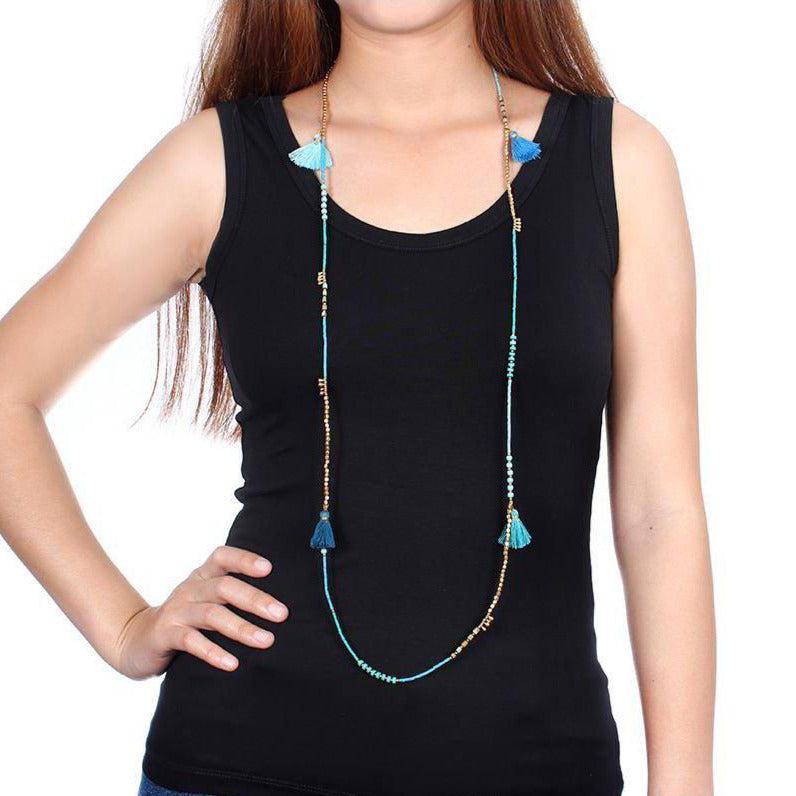 Bohemian Handcrafted Convertible Necklace | Bracelet - Thailand Jewelry La Vie Bien Bohemian Handcrafted Convertible Necklace | Bracelet - Thailand