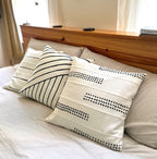 Boho Dots White Sadza Pillow La Vie Bien Boho Dots White Sadza Pillow