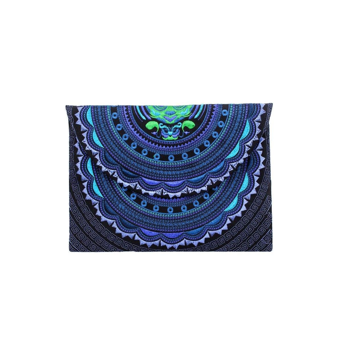 Boho Style Embroidered Clutch Bag - Thailand Bags La Vie Bien Boho Style Embroidered Clutch Bag - Thailand