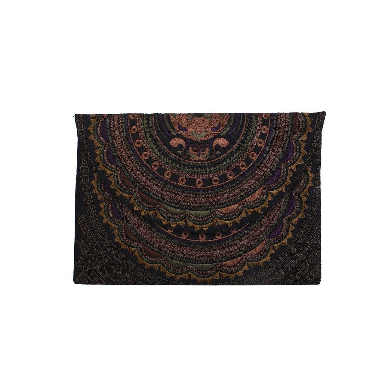 Boho Style Embroidered Clutch Bag - Thailand Bags La Vie Bien Boho Style Embroidered Clutch Bag - Thailand