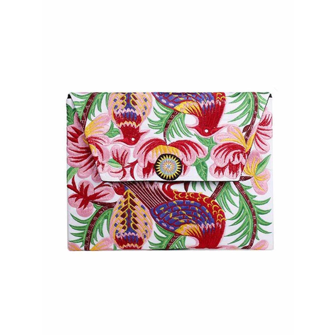 Boho Style Embroidered Clutch Bag - Thailand Bags La Vie Bien Boho Style Embroidered Clutch Bag - Thailand