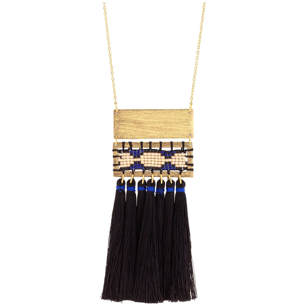 Boho Tassel & Bead Necklace Necklaces - Fashion La Vie Bien Boho Tassel & Bead Necklace
