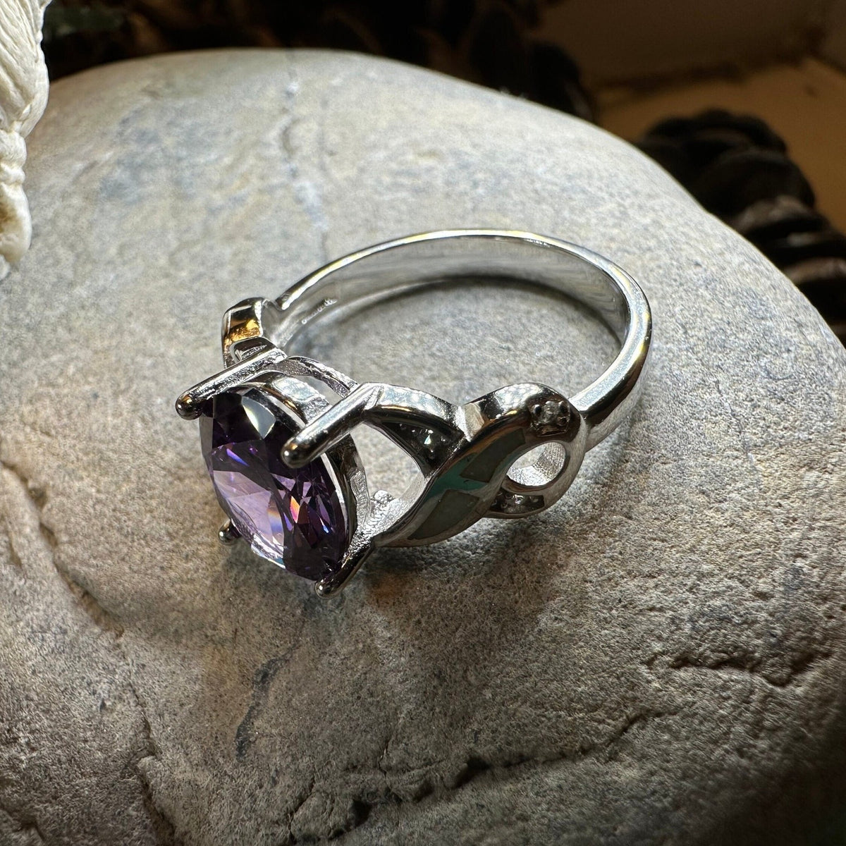 Boinne Opal Celtic Ring Ring La Vie Bien Boinne Opal Celtic Ring