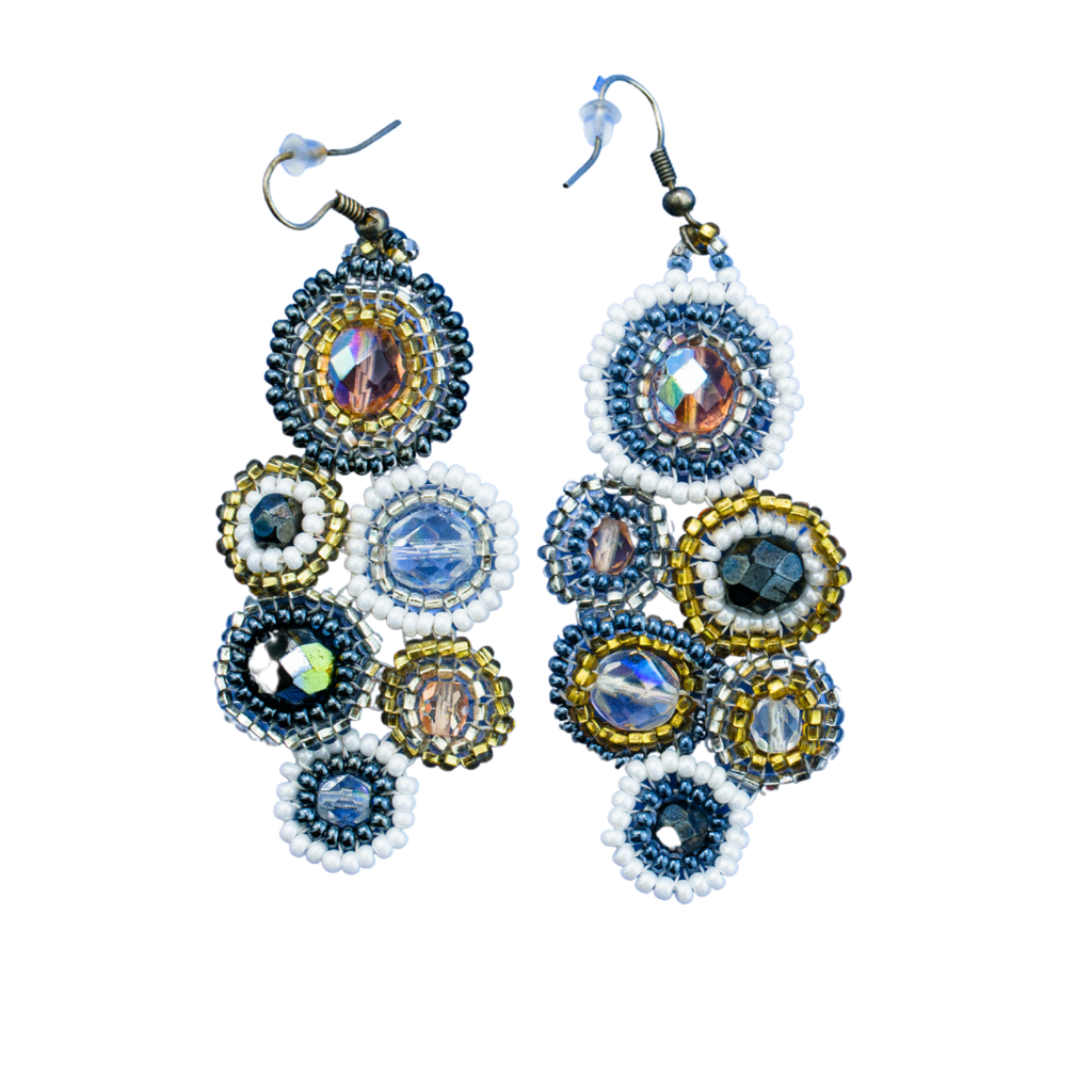 Bola Seed Bead Earrings - Guatemala Earrings La Vie Bien Bola Seed Bead Earrings - Guatemala