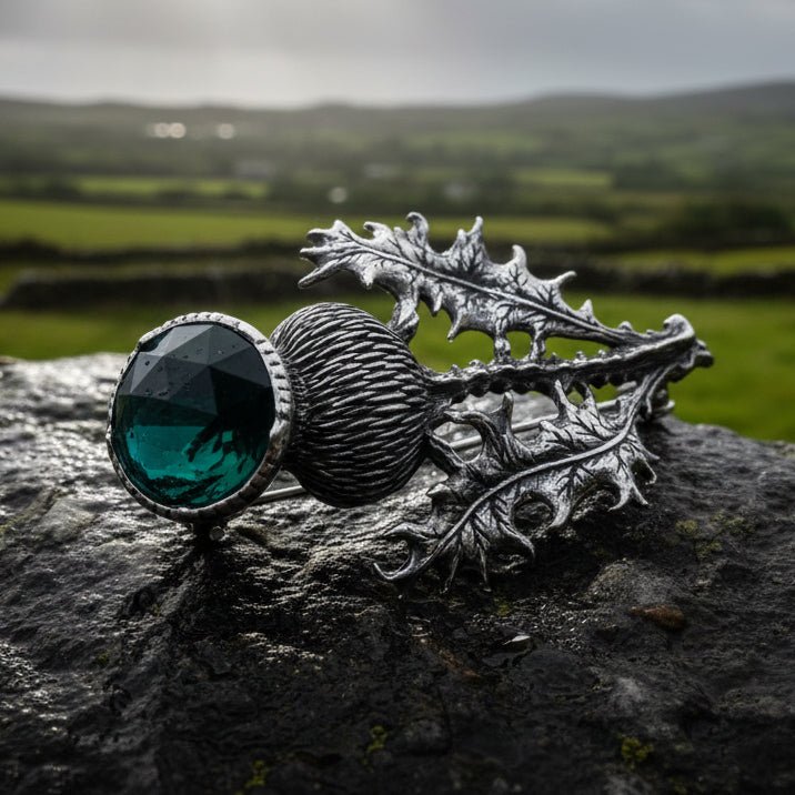 Bold Scottish Thistle Brooch Brooch La Vie Bien Bold Scottish Thistle Brooch