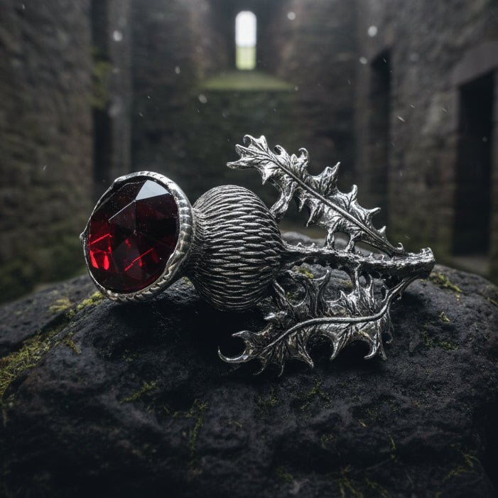 Bold Scottish Thistle Brooch Brooch La Vie Bien Bold Scottish Thistle Brooch