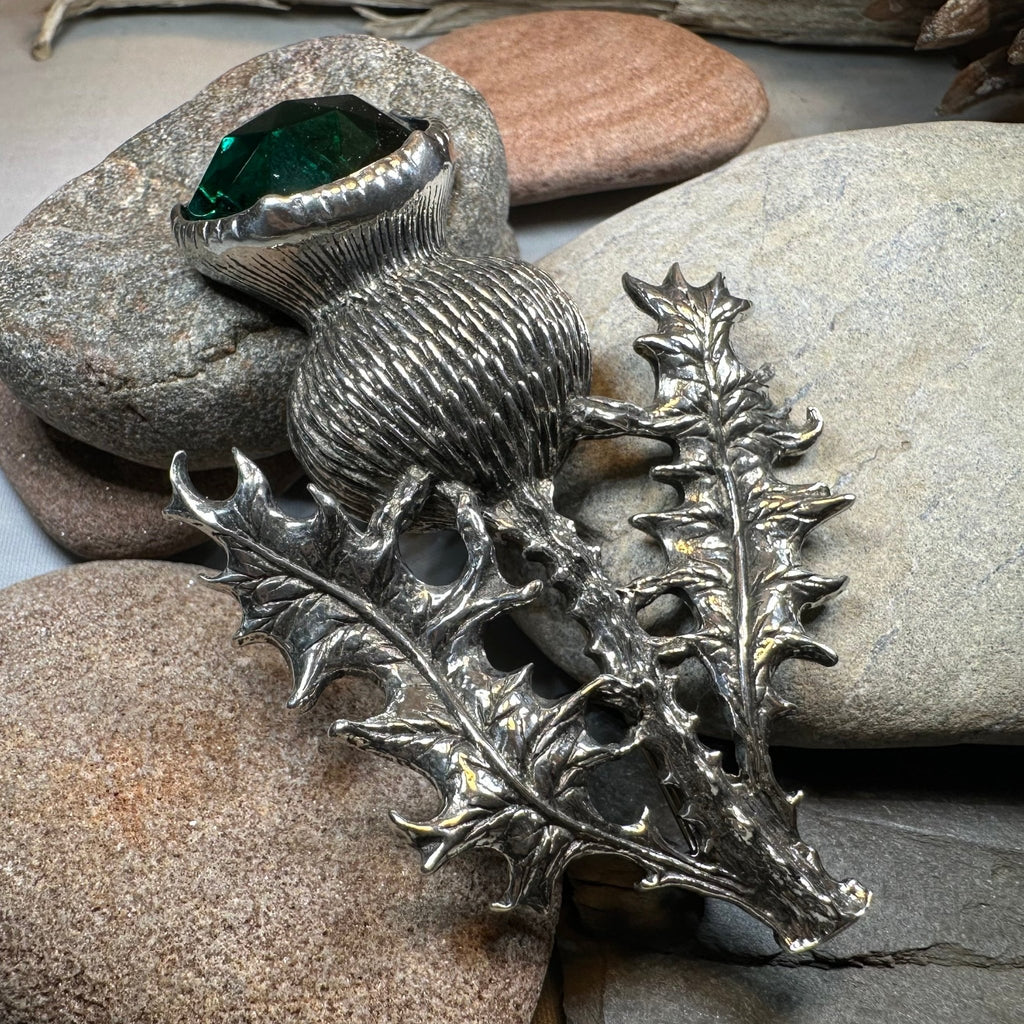 Bold Scottish Thistle Brooch Brooch La Vie Bien Bold Scottish Thistle Brooch