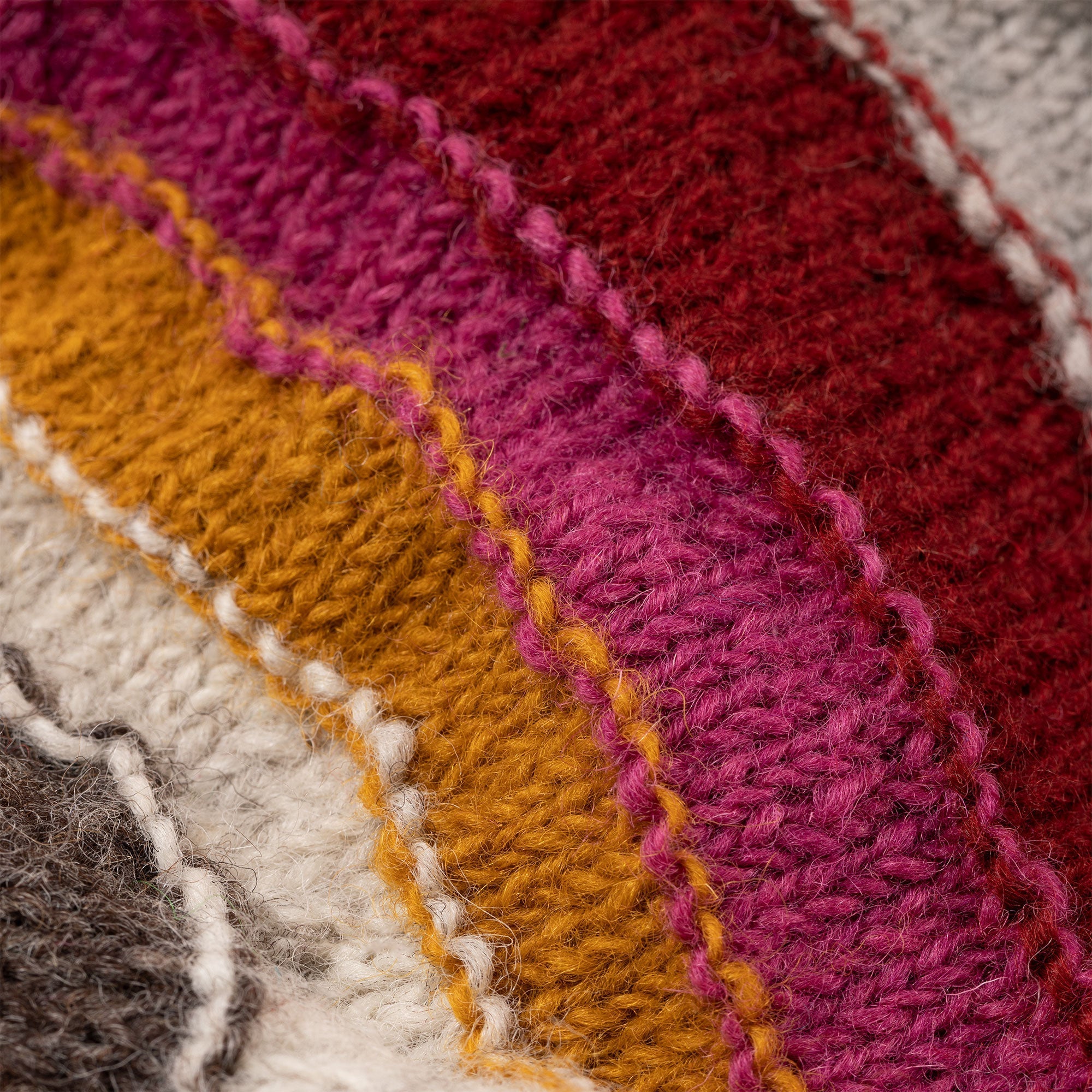 Bold Stripes Hand Knit Hat Hats & Gloves & Winterwear Combo La Vie Bien Bold Stripes Hand Knit Hat