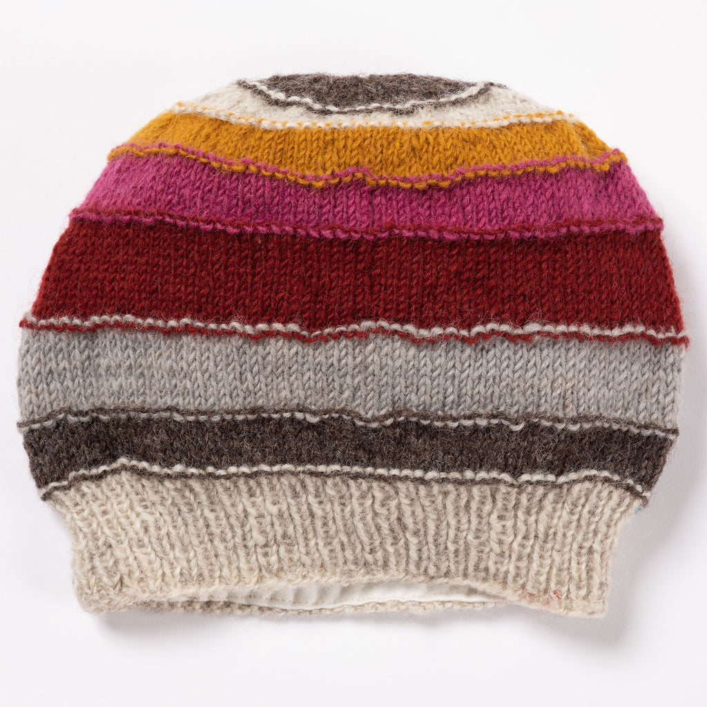 Bold Stripes Hand Knit Hat Hats & Gloves & Winterwear Combo La Vie Bien Bold Stripes Hand Knit Hat