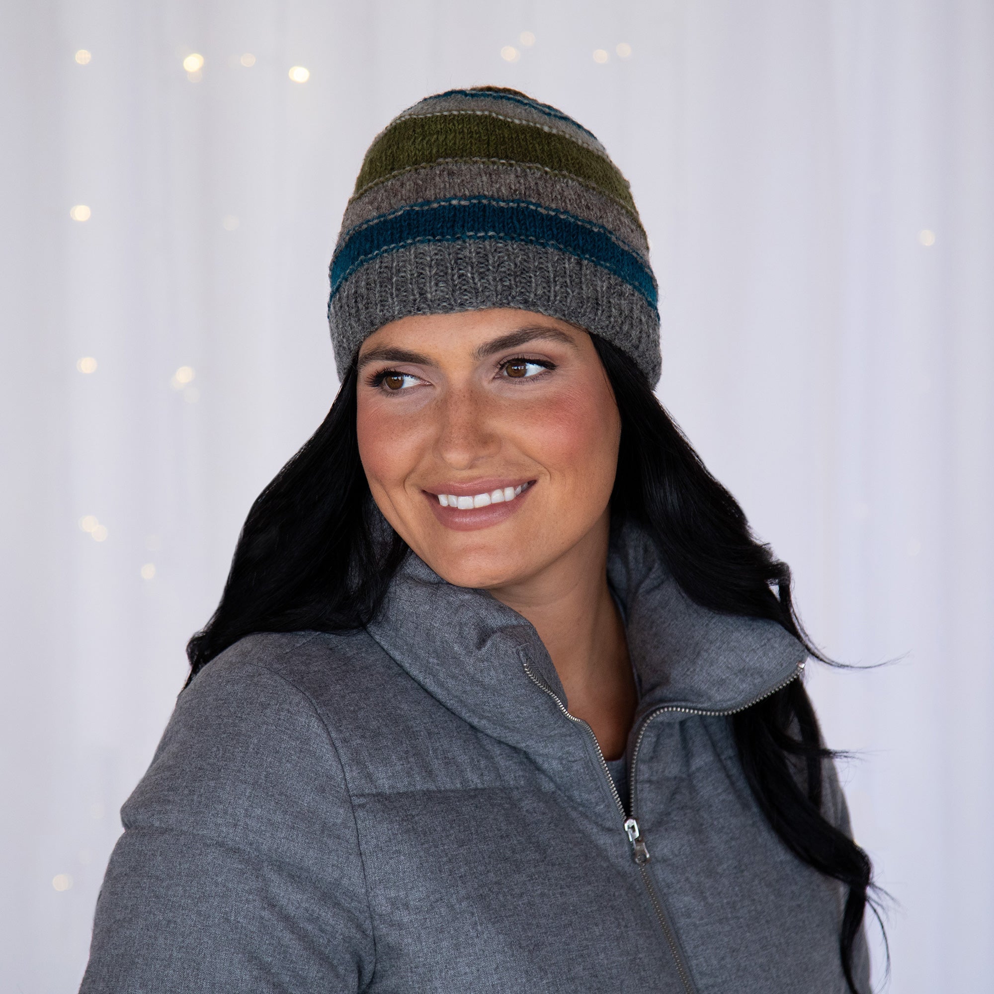 Bold Stripes Hand Knit Hat Hats & Gloves & Winterwear Combo La Vie Bien Bold Stripes Hand Knit Hat