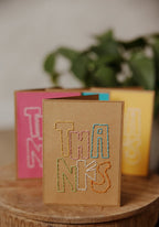 Bold Thanks Greeting Cards by Rosies Boutique Haiti