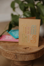 Bold Thanks Greeting Cards by Rosies Boutique Haiti