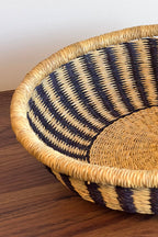 Bolga Tray - Natural w/ Black Stripes La Vie Bien Bolga Tray - Natural w/ Black Stripes