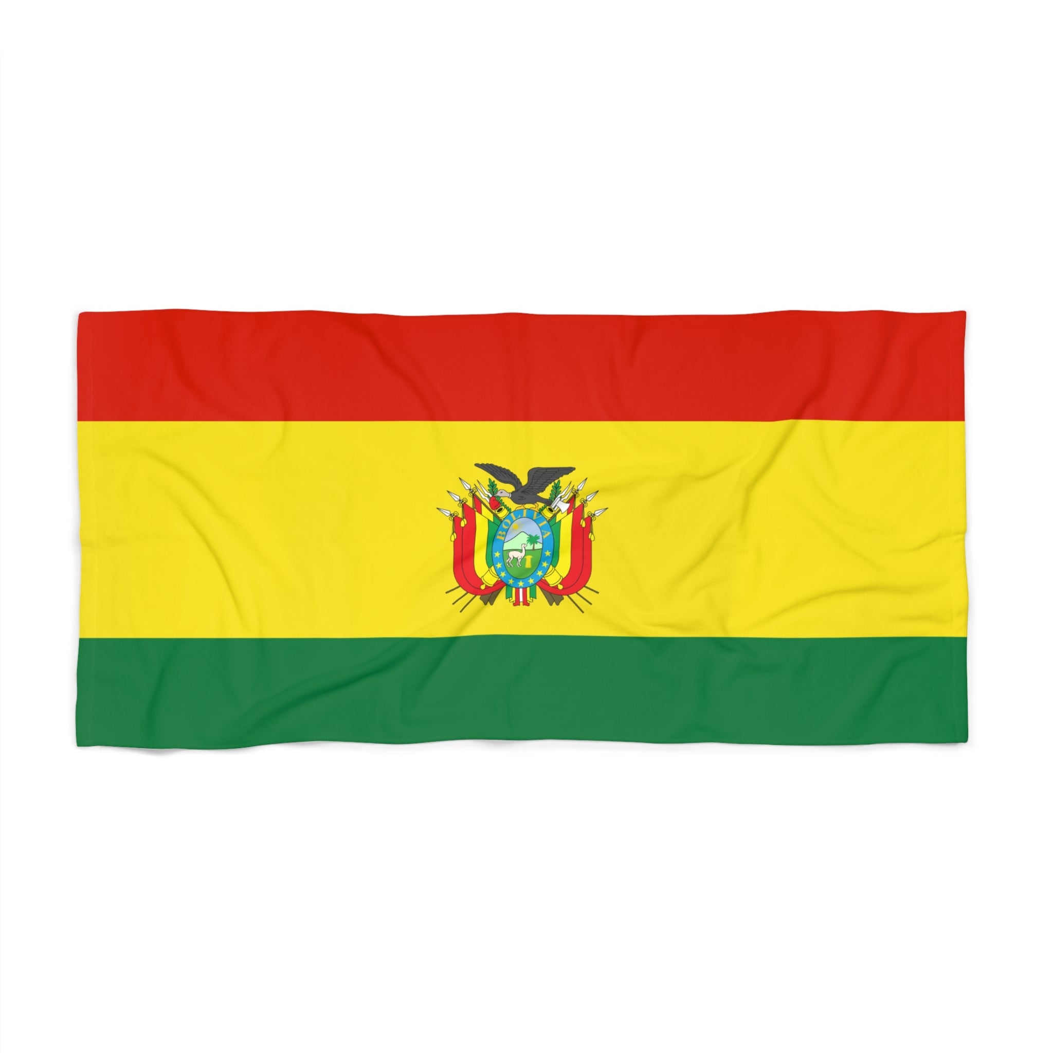 Bolivia Flag Beach Towel | Quality & Long Lasting - 2 Sizes | Bolivian Pride | Gift for Bolivians Home Decor La Vie Bien Bolivia Flag Beach Towel | Quality & Long Lasting - 2 Sizes | Bolivian Pride | Gift for Bolivians
