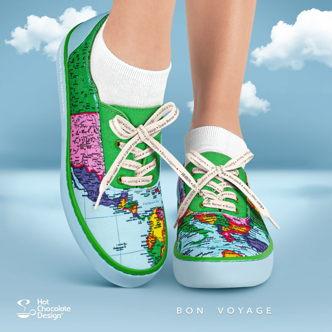 Bon Voyage Casual Sneaker by Hot Chocolate Design