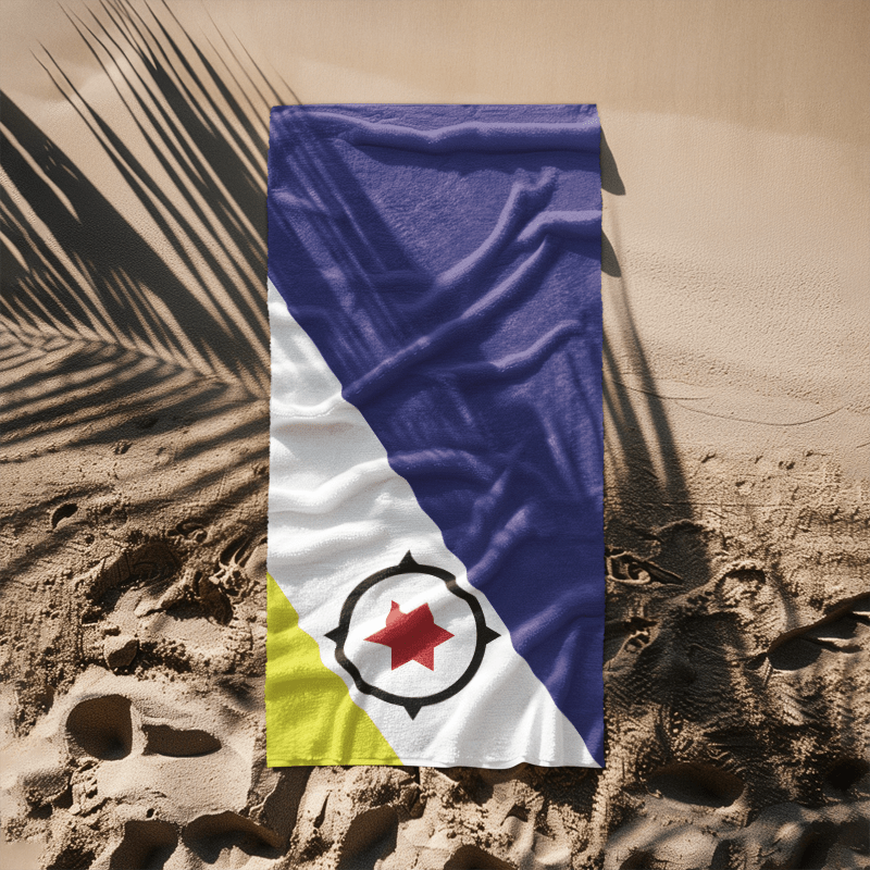 Bonaire Flag Beach Towel Beach Towel (Generic Brand) La Vie Bien Bonaire Flag Beach Towel