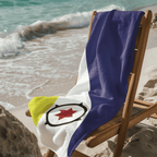 Bonaire Flag Beach Towel Beach Towel (Generic Brand) La Vie Bien Bonaire Flag Beach Towel