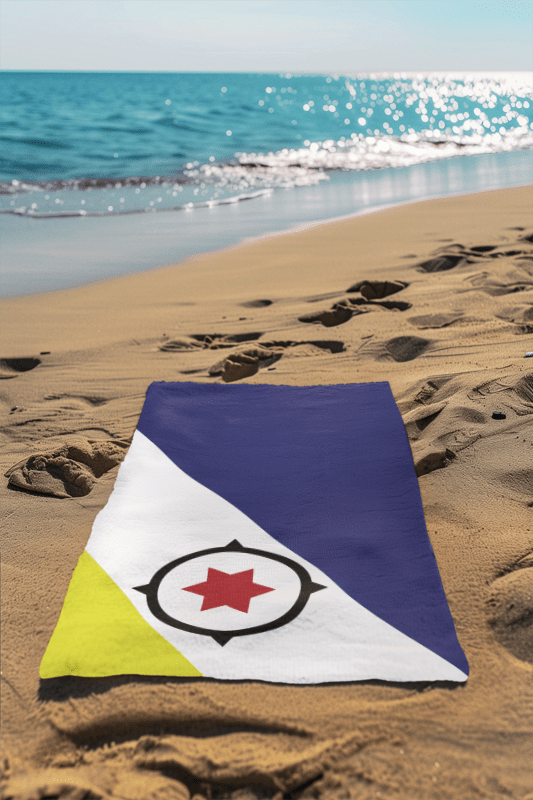 Bonaire Flag Beach Towel Beach Towel (Generic Brand) La Vie Bien Bonaire Flag Beach Towel